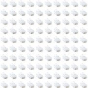 Pacote com 100 unidades conector RJ45 CAT6 8 Vias 