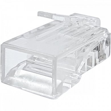 Pacote com 100 unidades conector RJ45 CAT6 8 Vias