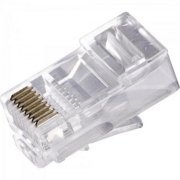Conector RJ45 CAT6 8 Vias (Unidade) 