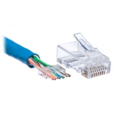 SEJ-P17-03 Kit Conector RJ45 CAT6 50µ + Capa
