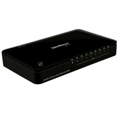 SF800P Switch Intelbras 8 Portas 10/100Mbps PoE