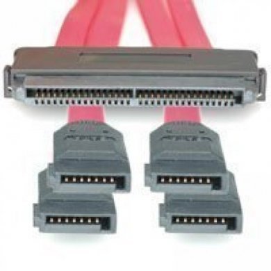 SF-012-1M Cabo SAS 32 pinos SFF-8484 para 4x SATA