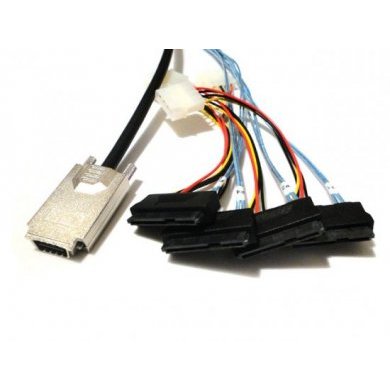 SFF8470-4xSFF8482-OEM Cabo SAS Externo Infiniband 1x SFF-8470 para 4x SFF-8482