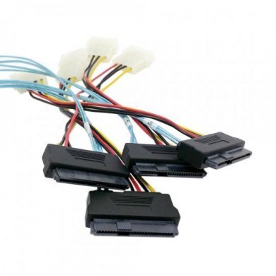 SFF8643CB Cabo SAS 1X SFF-8643 para 4X SFF-8482 50cm