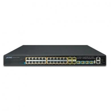 SGS-6341-24P4X Planet switch 24 portas gigabit 802.3at PoE+