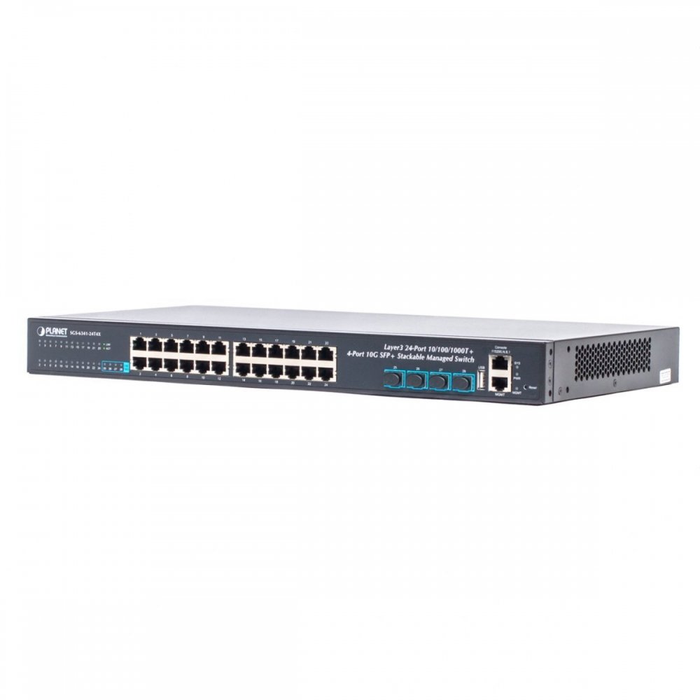 SGS-6341-24T4X Planet switch gerenciável 24x RJ45 1Gb 4x SFP+ 10G
