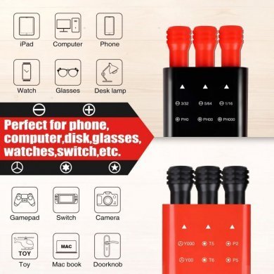 SH011001 Jogo de chave de precisão Shall 12 em 1