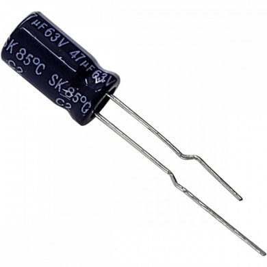 SH063M0047A3F-0511 Kit 50x capacitor eletrolico 47uf 63v 5x11mm YAGEO