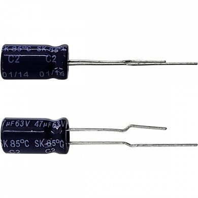 SH063M0047A3F-0511 Kit 50x capacitor eletrolico 47uf 63v 5x11mm YAGEO