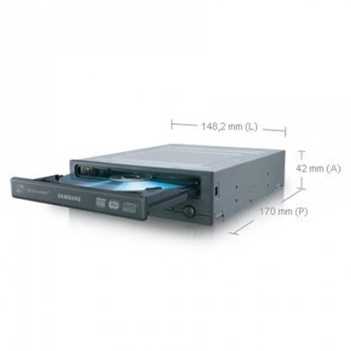 SH-S223C/BRDF Gravador e Regravador de DVD-RW SATA Samsung Dual Layer 8GB, PN: 