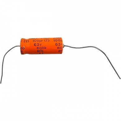 SIE-100X63-AX 4x Capacitor Eletrolitico 100uF 63v Axial 25x10mm