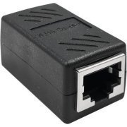Conector emenda RJ45 1x1 CAT5e blindado Conector Fêmea RJ45