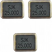 Cristal Oscilador SJK 25.000 25Mhz 9PF 3.2x2.5mm SMD tamanho 3225 (Kit com 3 peças)