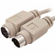 Cabo Extensor PS2 Macho x Femea Seccon Comprimento: 3 metros, Conectores: Mini Din 6 Fêmea X Mini Din 6 Macho