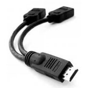 Cabo HDMI 1 Macho x 2 Fêmea 20cm 