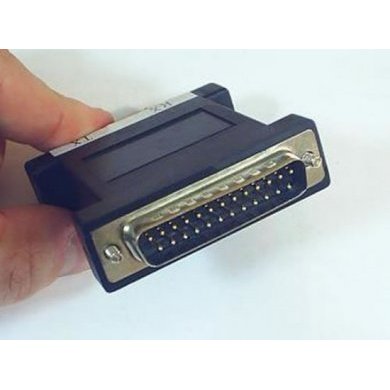 Adaptador BNC 2x para DB25 Macho 75 OHMS