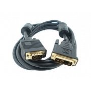 Cabo Conversor DVI Macho 17 Pinos para VGA HD15 Macho Seccon (Single Link DVI-A) 5 metros Conectores: DVI Mach