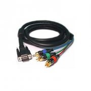 Cabo VGA HD15M x 3 RCA (Video COmponente) SK-4945, 1.8  1x VGA (15 pinos Macho) para 3x RCA (Video), Comprimen