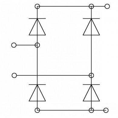 SKB26/16 Kit 3x Ponte retificadora 1600V 14A SEMIKRON