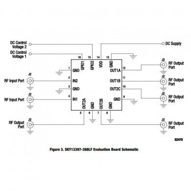 Ci chave de 2 polos para banda larga de  0.1 a 3Ghz