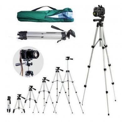 Tripé telescópico em alumínio 1,30 Mt