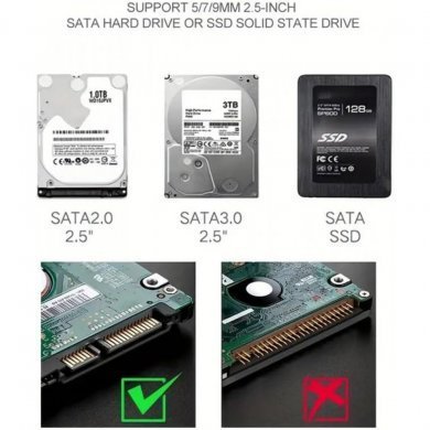 SL-U25-L Leitor de dados S.M.A.R.T para HDD/SSD display LCD