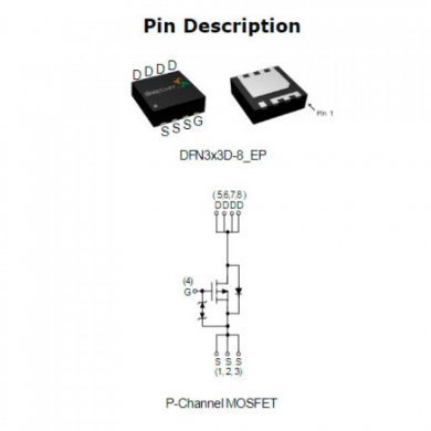 Transistor Mosfet P-CH 30V 50A DFN3x3-8