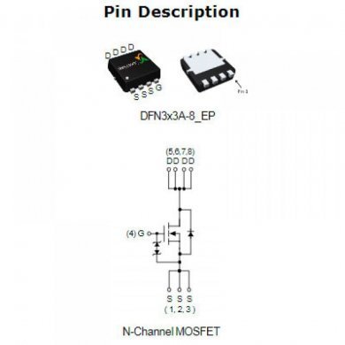 SM3319N Transistor Mosfet N-CH 30V 14A (kit com 10 und)