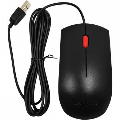 Lenovo mouse essential com fio 1600DPI USB 1.8 metros