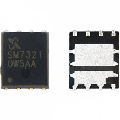 Mosfet SM7321 duplo NCH 30V 54A 80A QFN8 SMD