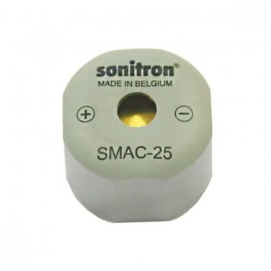 SMAC-25 Buzzer piezoeletrico Sonitron 93.5dB 5-16V DC ip67