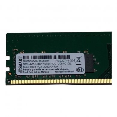 SMU4WEC8C1K0464FCG Smart Memória 8GB DDR4 3200Mhz Unbuffered DIMM
