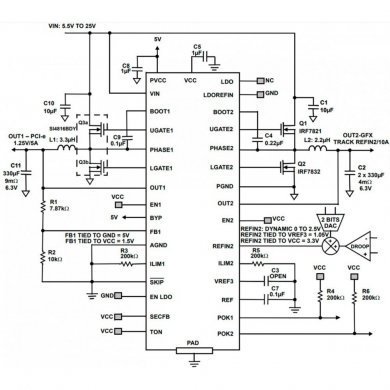 SN608098RHBR CI SN608098 PWM QFN32 SMD 4 saídas de 20A
