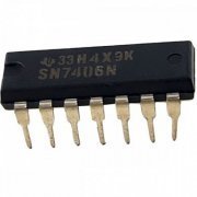 CI 7406N Buffers e line Hex w/HV DIP14 (Kit 4x) Kit com 4 peças