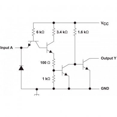CI SN7407N buffer bipolar 30V DIP14 (Kit 5x und)