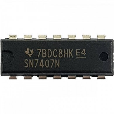 CI SN7407N buffer bipolar 30V DIP14 (Kit 5x und)