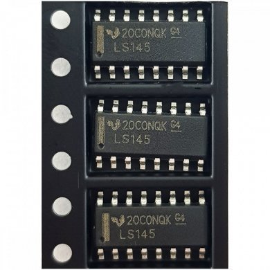 CI LS145 decodificador SOIC16 SMD (Kit 3x unidades)