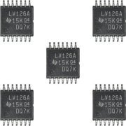 5x 4ch 2V to 5.5V buffers with 3 state outputs TSSOP-14 kit com 5 unidades