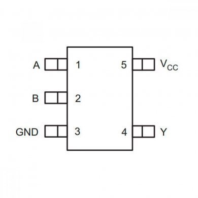 Single Power Supply 2 Input Positive AND Gate