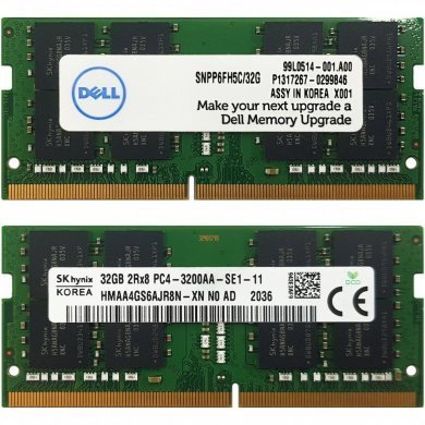 Dell memoria 32GB DDR4 3200MHz SODIMM 1.2V