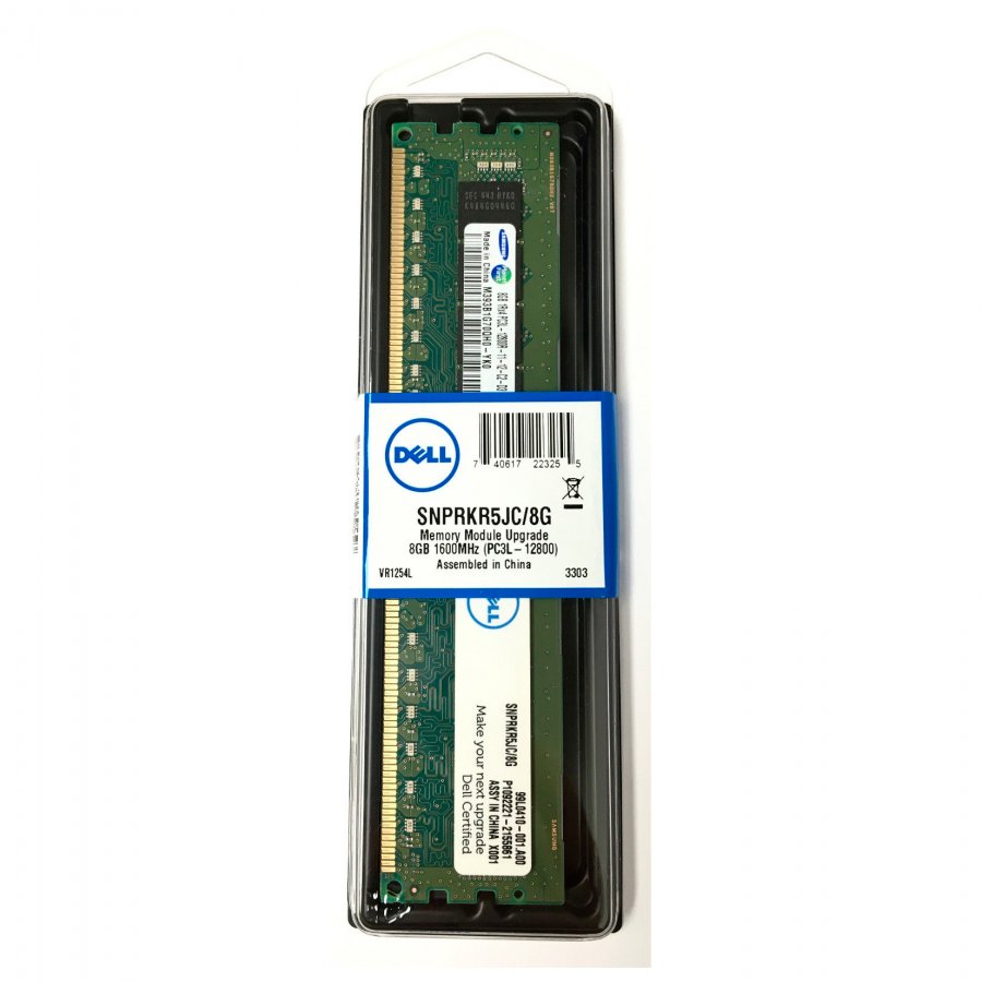 SNPRKR5JC/8G DELL Memoria 8GB DDR3L 1600MHz ECC Registrada