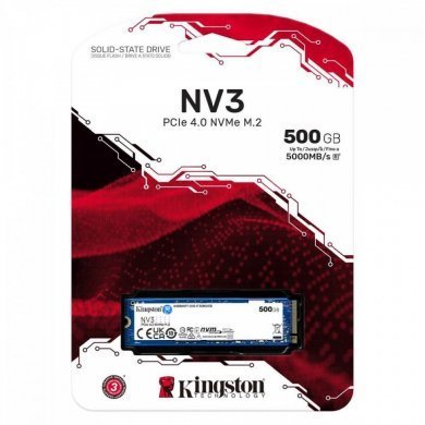 SNV3S/500G Kingston SSD NV3 500GB M.2 NVMe PCIE 4.0