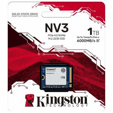 SNV3SM3/1T0 Kingston SSD NV3 1Tb M.2 2230 Mini NVMe PCIE 4.0