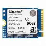 Kingston SSD NV3 500GB M.2 2230 Mini NVMe PCIE 4.0 Leitura 5000MB/s, Gravação 3000MB/s
