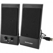 Multilaser caixa de som  stereo 2x 3W P2 3.5mm alimentação USB