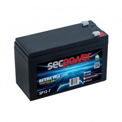 SP12-7 Sec Power Bateria 12V 7Ah VRLA Selada