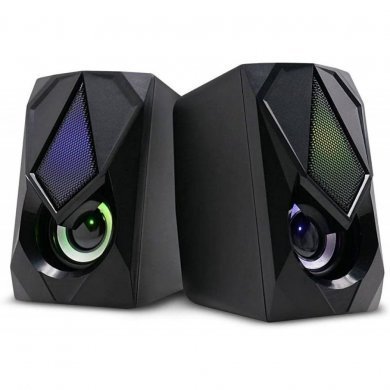 SP951 Multilaser Caixa de Som 2.0 Gamer 12W RMS LED RGB