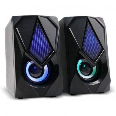 SP951 Multilaser Caixa de Som 2.0 Gamer 12W RMS LED RGB