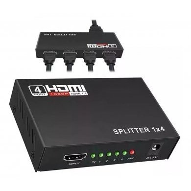 SPLITTER4X1HDMI Splitter HDMI 1 x 4 FHD 1 entrada e 4 saídas HDMI