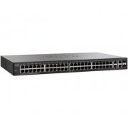 Switch Cisco Small Business 52 Portas 48x RJ45 Gigabit 10/100/1000Mbps + 4x SFP compartilhadas, Gerenciável, VLAN, QoS, Switching 96 Gbps